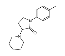 1-(4-Methylphenyl)-3-(1-piperidinyl)pyrrolidin-2-one Structure