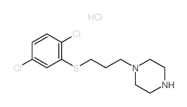 1-[3-(2,5-dichlorophenyl)sulfanylpropyl]piperazine structure