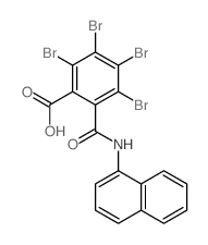 Benzoic acid,2,3,4,5-tetrabromo-6-[(1-naphthalenylamino)carbonyl]-结构式