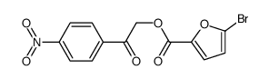 [2-(4-nitrophenyl)-2-oxoethyl] 5-bromofuran-2-carboxylate结构式