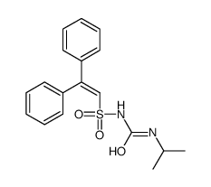 1-(2,2-diphenylethenylsulfonyl)-3-propan-2-ylurea Structure