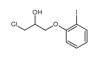 1-chloro-3-(2-iodo-phenoxy)-propan-2-ol结构式