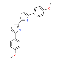 4-(4-METHOXYPHENYL)-5'-(3-METHOXYPHENYL)-[2,2']BISTHIAZOLE结构式