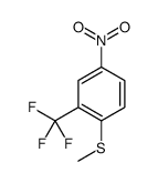 1-methylsulfanyl-4-nitro-2-(trifluoromethyl)benzene结构式