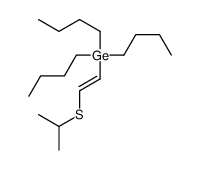 tributyl(2-propan-2-ylsulfanylethenyl)germane结构式