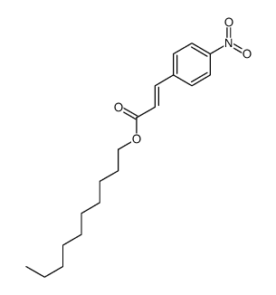 decyl 3-(4-nitrophenyl)prop-2-enoate结构式