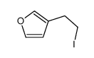 3-(2-iodoethyl)furan结构式