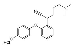 2-[2-(4-chlorophenyl)sulfanylphenyl]-5-(dimethylamino)pentanenitrile,hydrochloride Structure