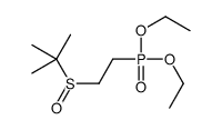 2-(2-diethoxyphosphorylethylsulfinyl)-2-methylpropane Structure