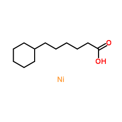 6-Cyclohexylhexanoic acid-nickel (1:1) structure