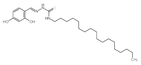 Hydrazinecarbothioamide,2-[(2,4-dihydroxyphenyl)methylene]-N-octadecyl- picture