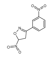 3-(m-nitrophenyl)-5-nitro-4,5-dihydro-1,2-oxazole结构式