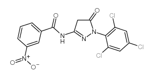 3-Nitro-N-(5-oxo-1-(2,4,6-trichlorophenyl)-4,5-dihydro-1H-pyrazol-3-yl)benzamide Structure