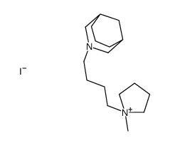 3-[4-(1-methylpyrrolidin-1-ium-1-yl)butyl]-3-azabicyclo[3.3.1]nonane,iodide结构式