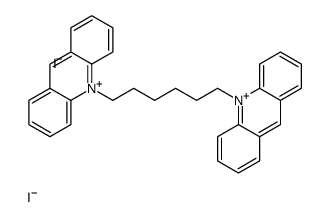 10-(6-acridin-10-ium-10-ylhexyl)acridin-10-ium,diiodide Structure