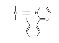 2-iodo-N-prop-2-enyl-N-(2-trimethylsilylethynyl)benzamide结构式