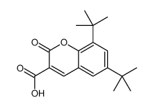 6,8-ditert-butyl-2-oxochromene-3-carboxylic acid结构式