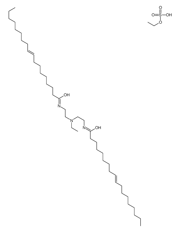 ethylbis[2-(oleoylamino)ethyl]ammonium ethyl sulphate结构式