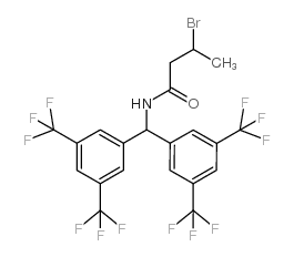 N1-DI[3,5-DI(TRIFLUOROMETHYL)PHENYL]METHYL-3-BROMOBUTANAMIDE picture