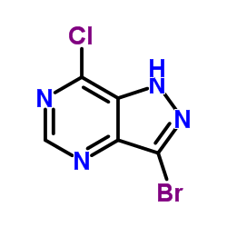 3-溴-7-氯-1H-吡唑并[4,3-d]嘧啶结构式