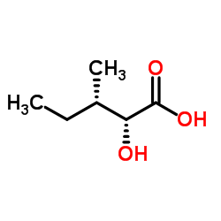 (2R,3S)-2-HYDROXY-3-METHYLPENTANOIC ACID结构式