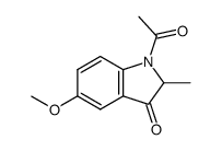 1-Acetyl-2-methyl-5-methoxy-3-oxoindoline Structure