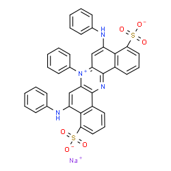 sodio-5,9-dianilino-7-phenyl-4,10-disulphonatodibenzo[a,j]phenazinium picture