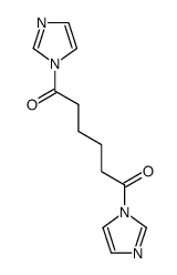 1H,1'H-1,1'-hexanedioyl-bis-imidazole结构式