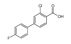 3-Chloro-4'-fluoro-[1,1'-biphenyl]-4-carboxylic acid structure