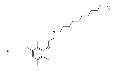 1-Dodecanaminium, N,N-dimethyl-N-(2-(2,3,5,6-tetramethylphenoxy)ethyl)-,bromide Structure