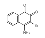 1,2-Naphthalenedione,4-amino-3-bromo-结构式