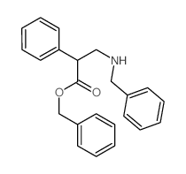 Benzeneaceticacid, a-[[(phenylmethyl)amino]methyl]-, phenylmethyl ester结构式