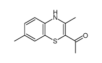 1-(3,7-dimethyl-4H-1,4-benzothiazin-2-yl)ethanone Structure