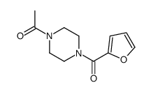 1-[4-(furan-2-carbonyl)piperazin-1-yl]ethanone Structure