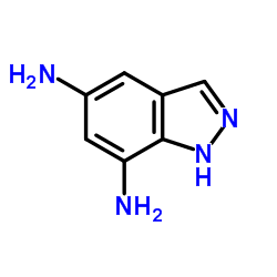 (9ci)-1H-吲唑-5,7-二胺结构式