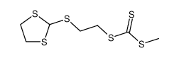 2-((1,3-dithiolan-2-yl)thio)ethyl methyl carbonotrithioate Structure