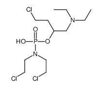 [4-chloro-1-(diethylamino)butan-2-yl]oxy-N,N-bis(2-chloroethyl)phosphonamidic acid结构式