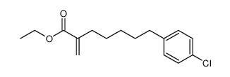 7-(4-chlorophenyl)-2-methyleneheptanoic acid ethyl ester结构式