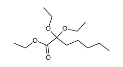 ethyl 2,2-diethoxyheptanoate结构式