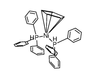 (η5-C5H5)Ni(P(C6H5)3)2 Structure