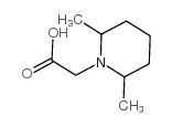 2-(2,6-二甲基哌啶-1-基)乙酸结构式