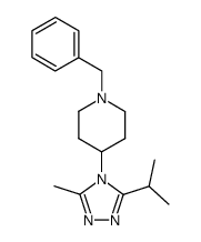 1-benzyl-4-(3-isopropyl-5-methyl-4H-1,2,4-triazol-4-yl)piperidine Structure