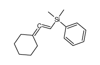 (2-cyclohexylidenevinyl)dimethyl(phenyl)silane Structure