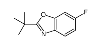 6-Fluoro-2-(2-methyl-2-propanyl)-1,3-benzoxazole结构式