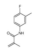 N-(4-fluoro-3-methylphenyl)-2-methylprop-2-enamide结构式