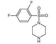 1-[(2,4-Difluorophenyl)sulfonyl]piperazine结构式