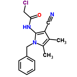 N-(1-Benzyl-3-cyano-4,5-dimethyl-1H-pyrrol-2-yl)-2-chloroacetamide图片