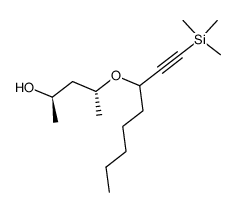 (2R,4R)-4-((1-(trimethylsilyl)oct-1-yn-3-yl)oxy)pentan-2-ol Structure