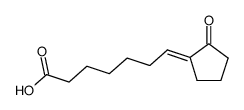 2-(6'-carboxy-1'E-hexylidene)cyclopentanone Structure