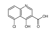 5-Chloro-4-hydroxyquinoline-3-carboxylic acid结构式